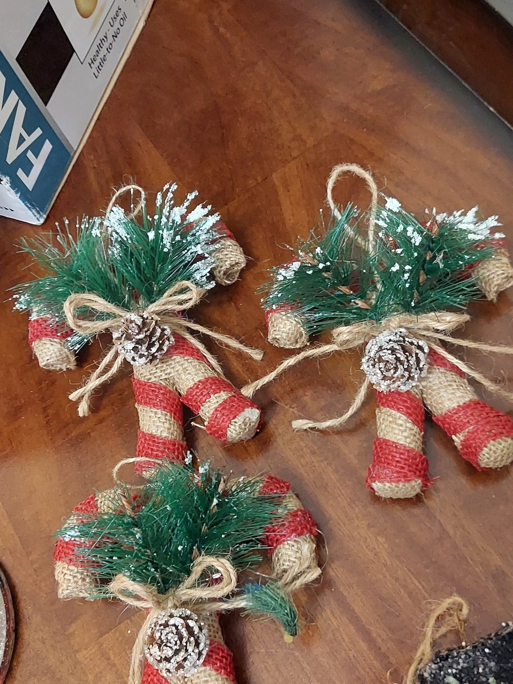 Hobby Lobby Red & Natural Candy Cane Cluster Ornaments